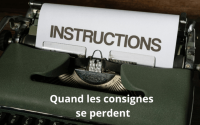 Quand les consignes se perdent